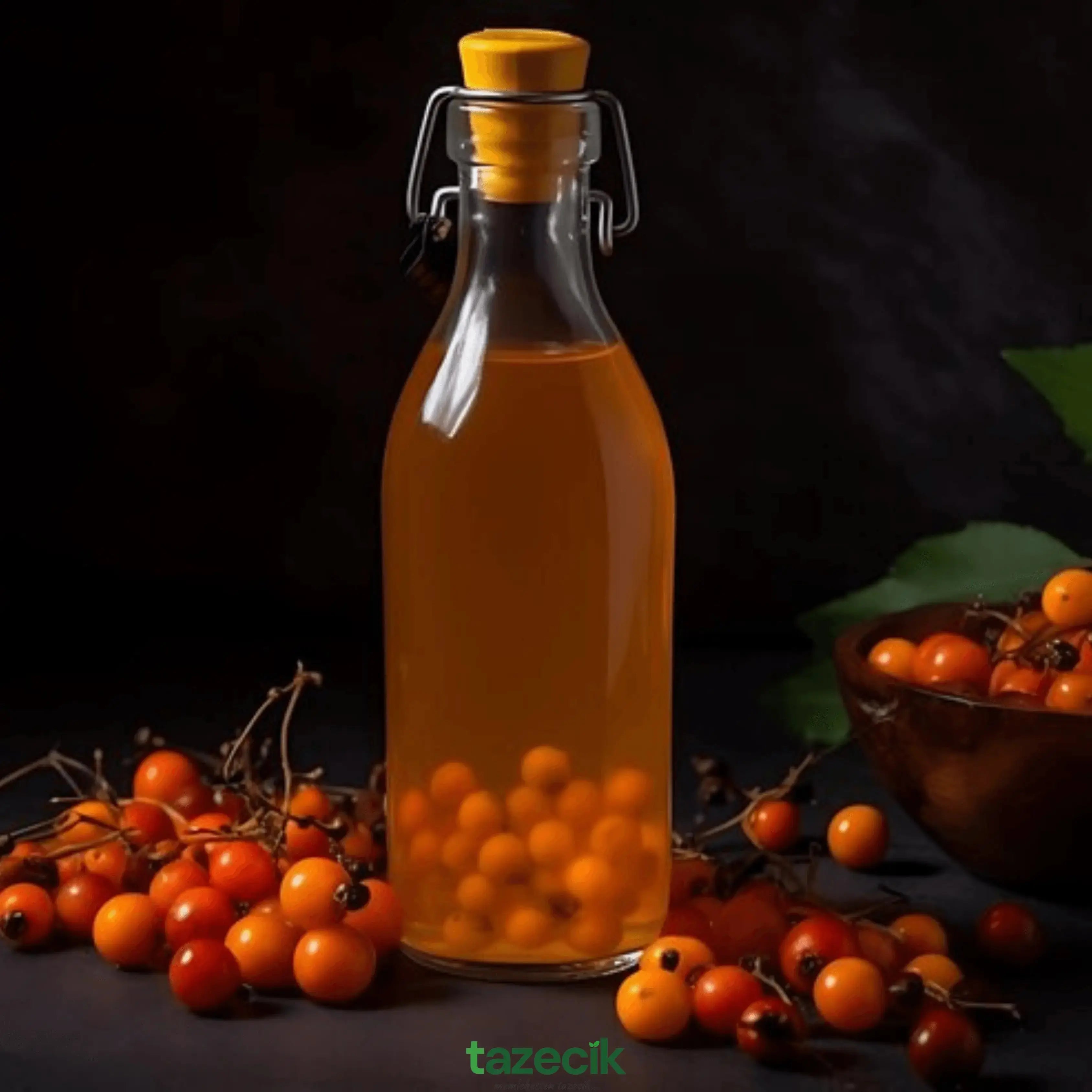 Alıç Sirkesi - El Yapımı - 500ml (c) Tazecik