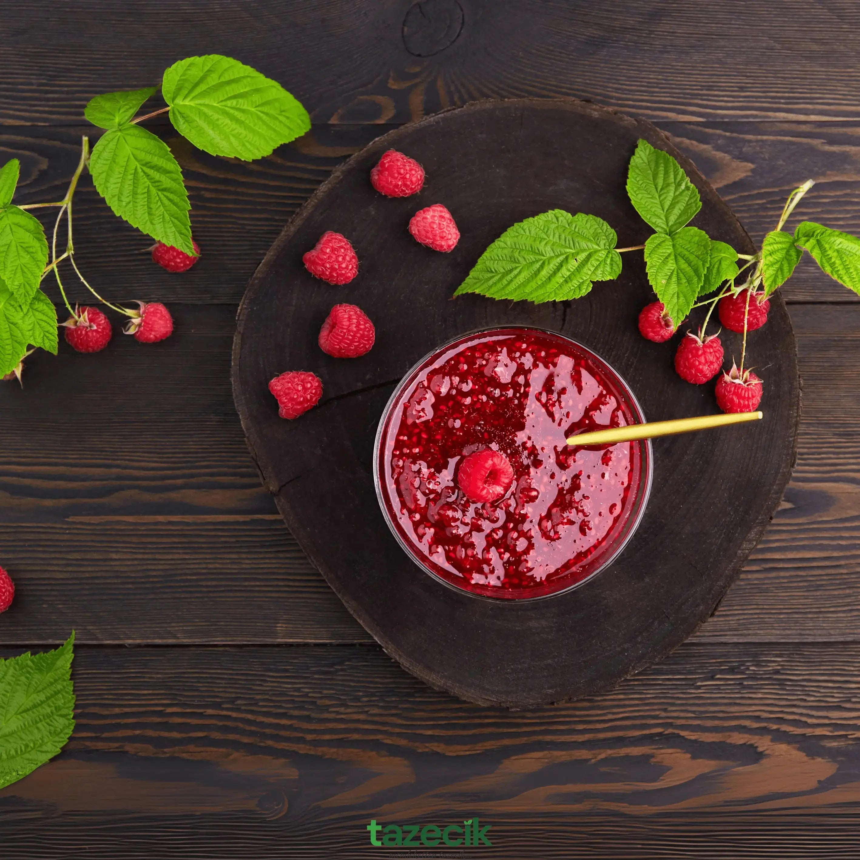 Ahududu Reçeli - Doğal - El Yapımı - Katkısız - 750gr (c) Tazecik