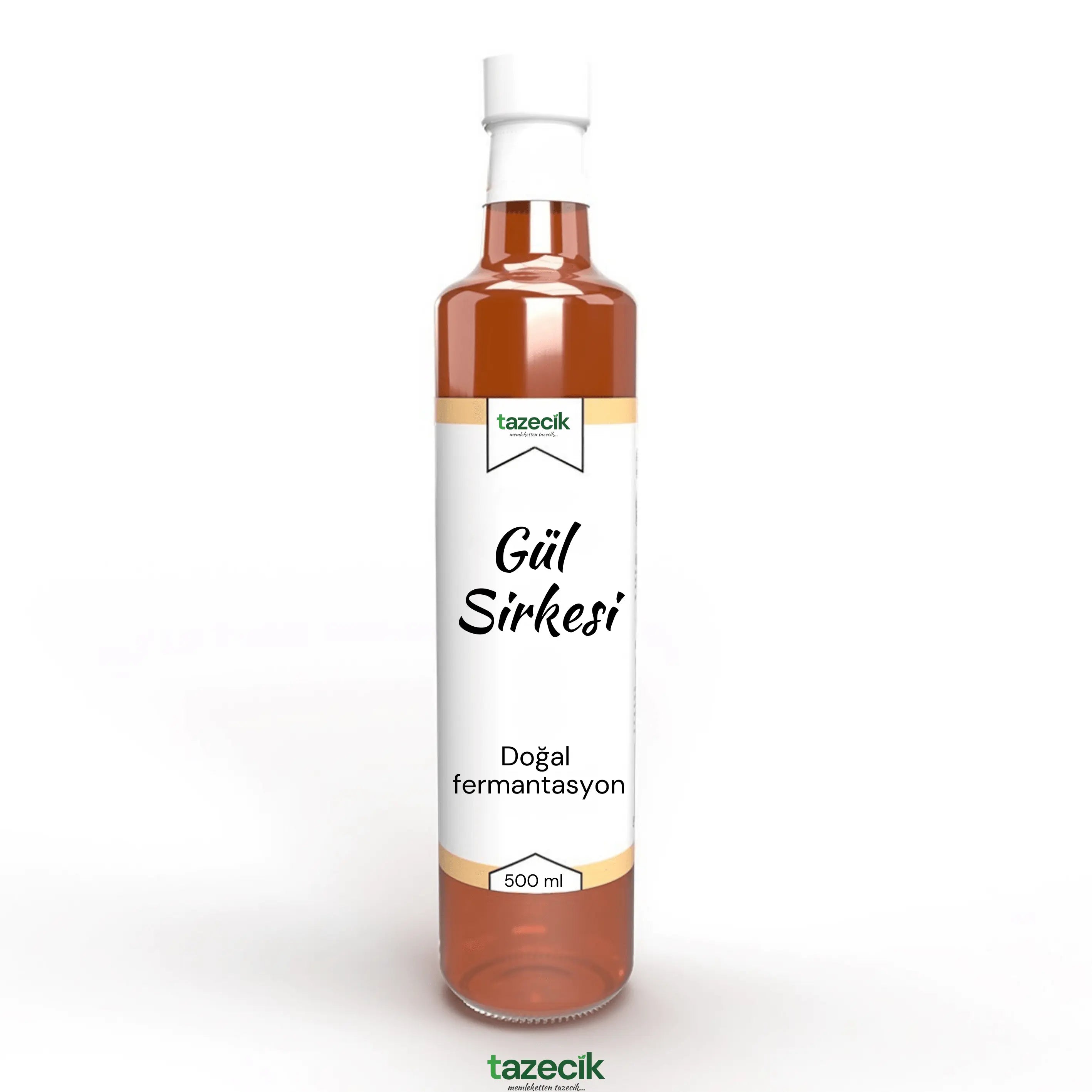 Gül Sirkesi- Doğal Fermantasyon - 500ml (c) Tazecik
