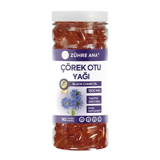 Zühre Ana Çörek Otu Yağı Softgel - 90 Kapsül Tazecik