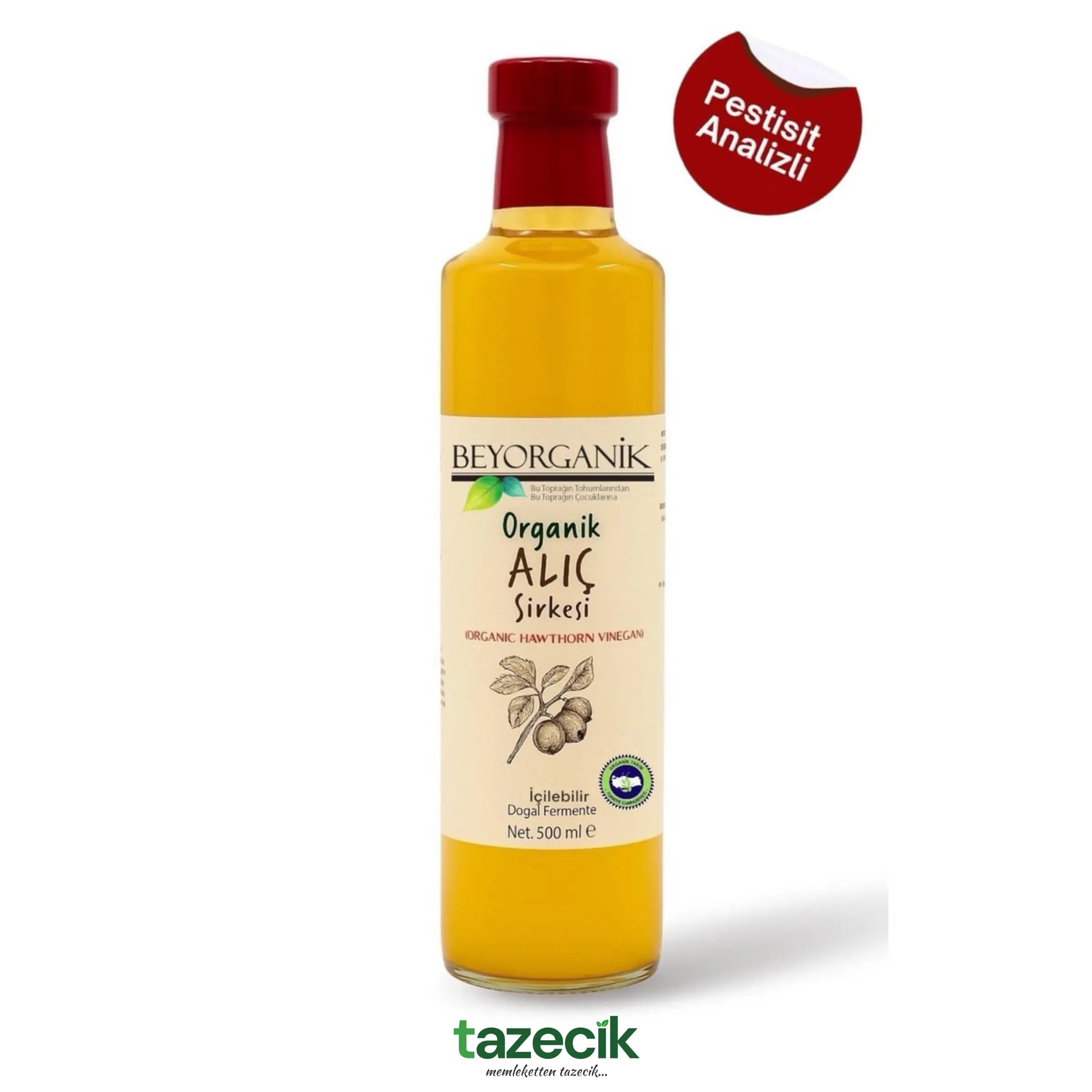 Organik Alic Sirkesi- BeyOrganik 500ml Tazecik