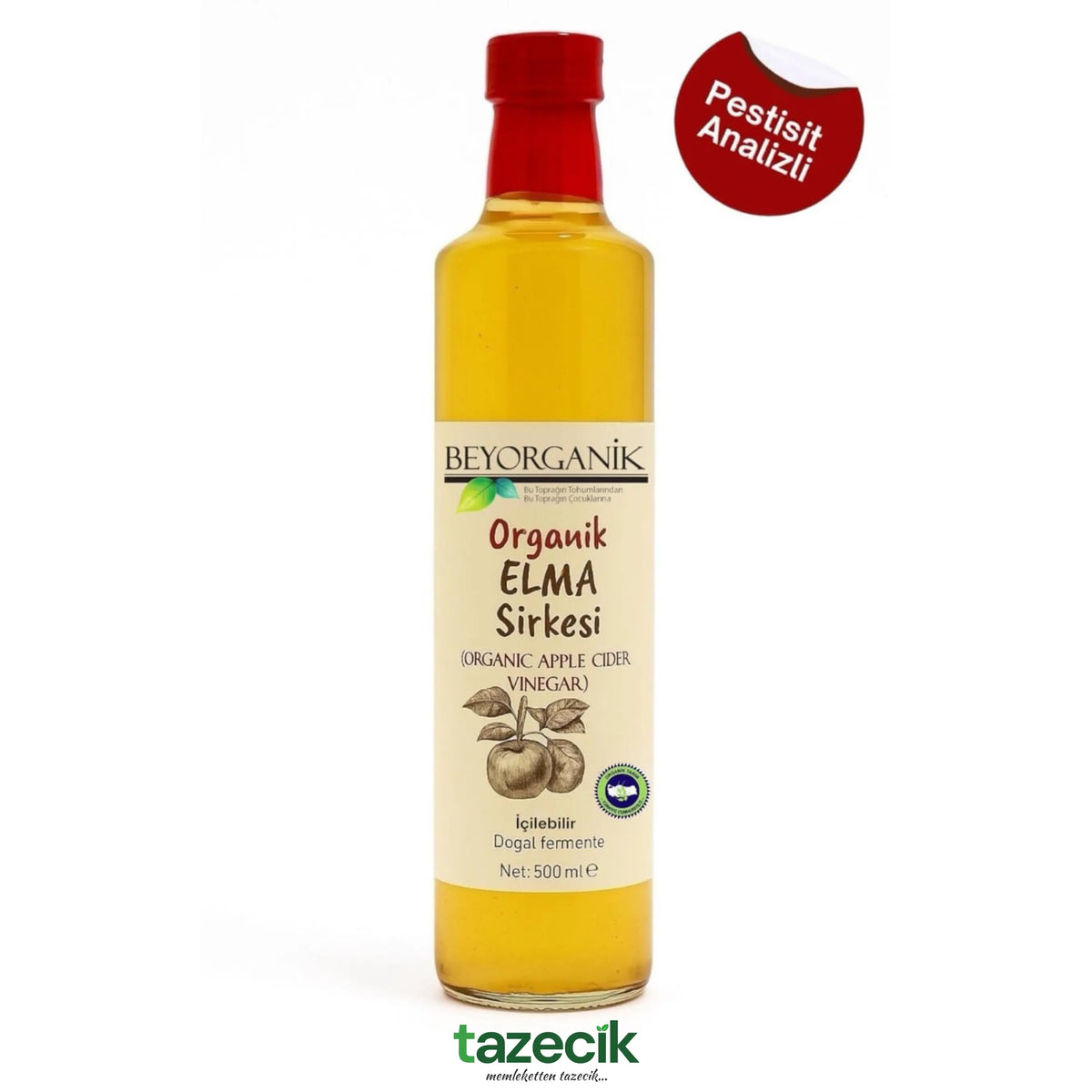 Organik Elam Sirkesi- BeyOrganik 500ml Tazecik