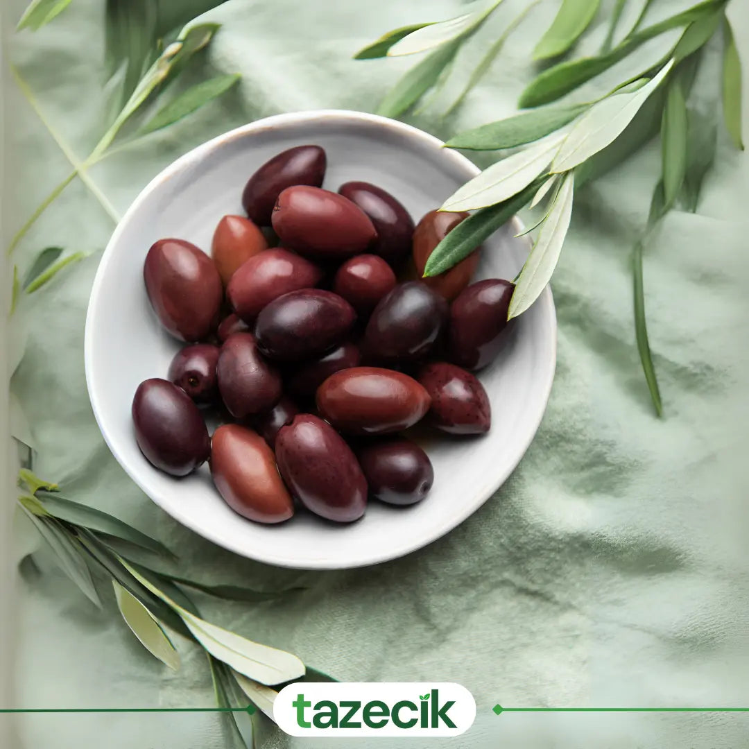 Siyah Kalamata Zeytini - 500gr Tazecik