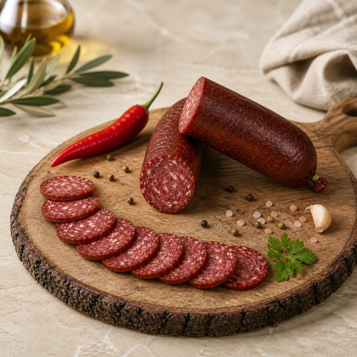 Acılı Boşnak Sucuğu (Kulen) - Helal Sertifikalı - 350g