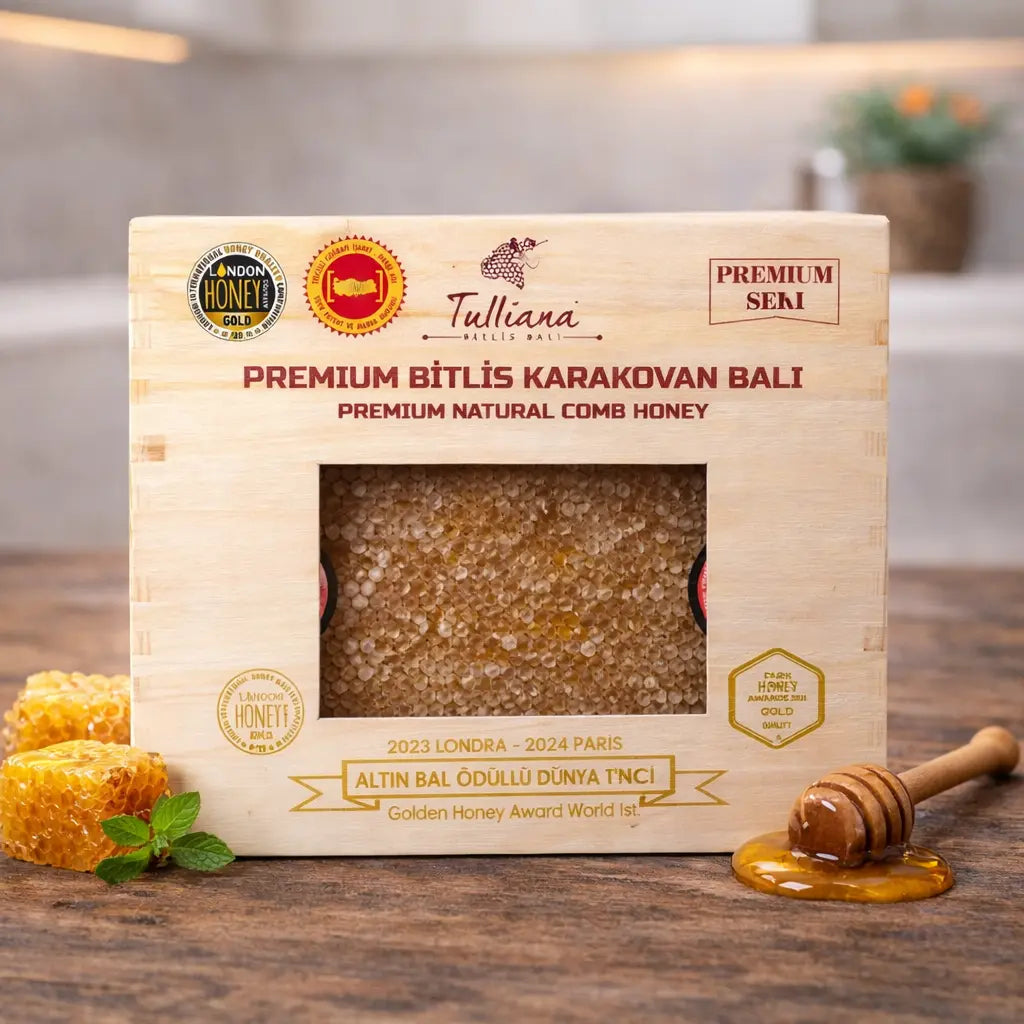 Premium Bitlis Karakovan Balı - 1200-1300gr - Ödüllü Bal Tazecik