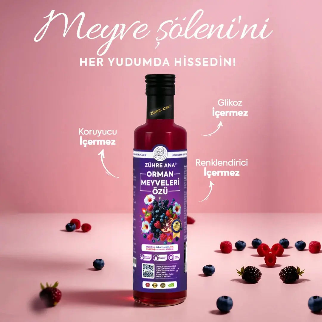 Zühre Ana Orman Meyveleri Özü – 640 gr Tazecik