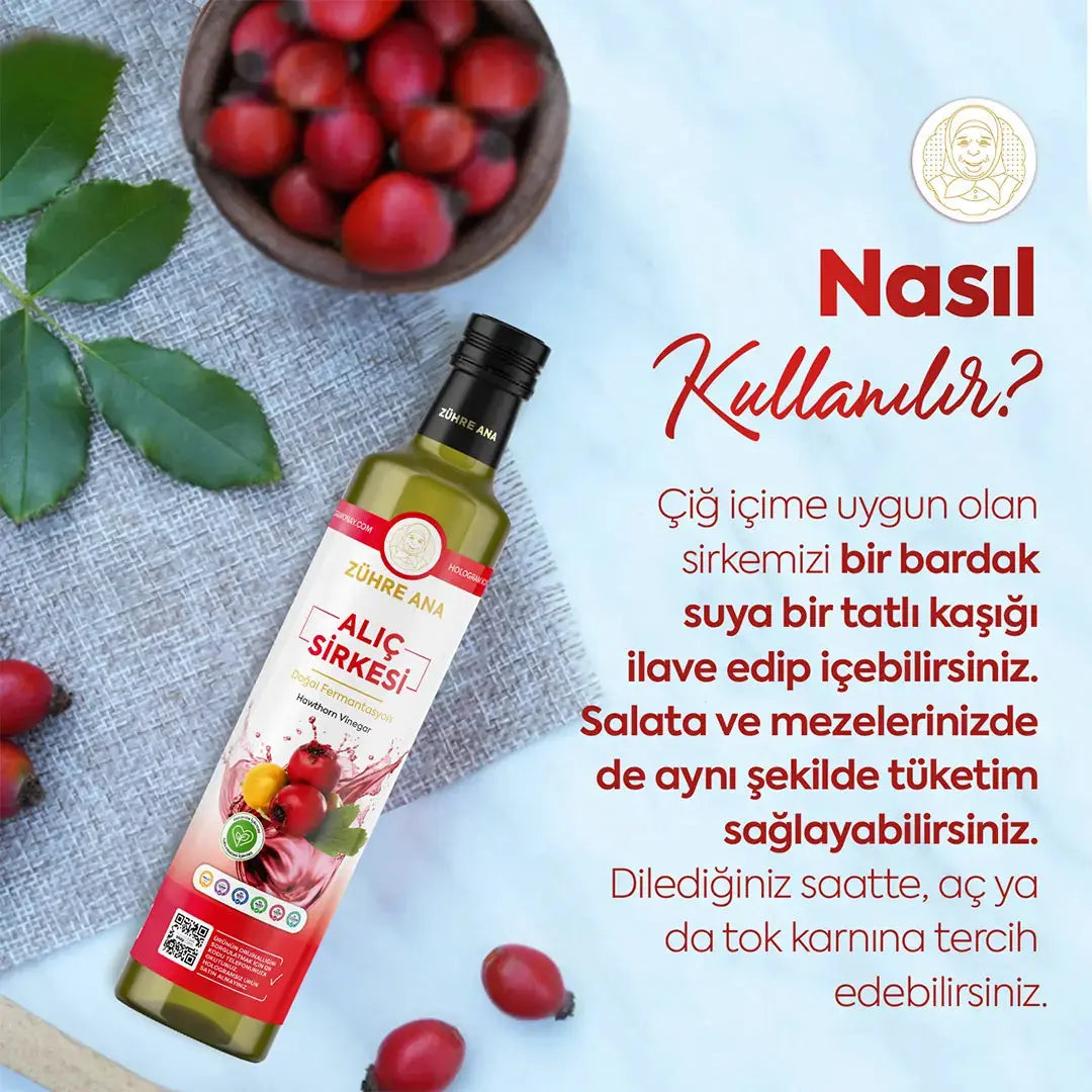 Zühre Ana Alıç Sirkesi - 500ml Tazecik