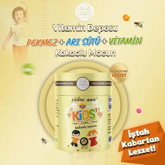 Zühre Ana Kids Kakaolu Macun - 240gr Tazecik